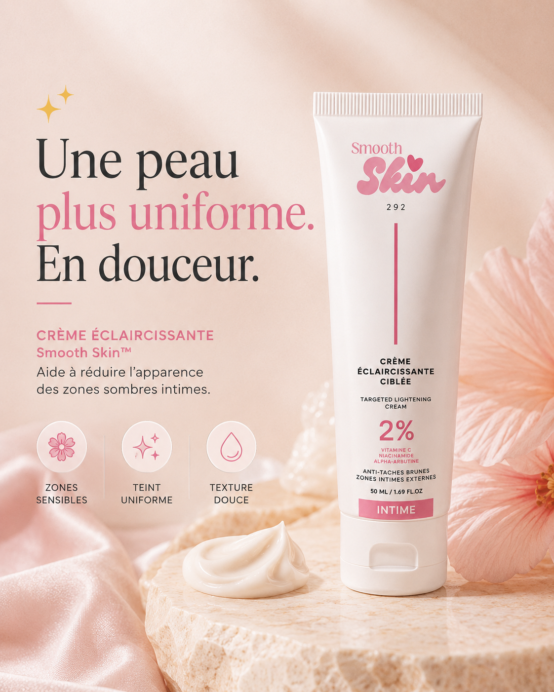 Crème Éclaircissante Zone Intime
