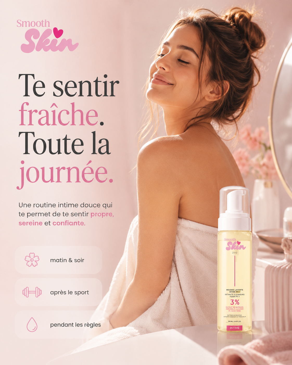 Mousse Nettoyante Hygiène Intime