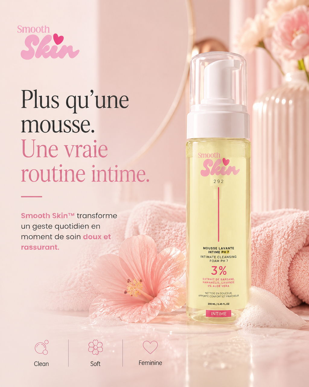 Mousse Nettoyante Hygiène Intime