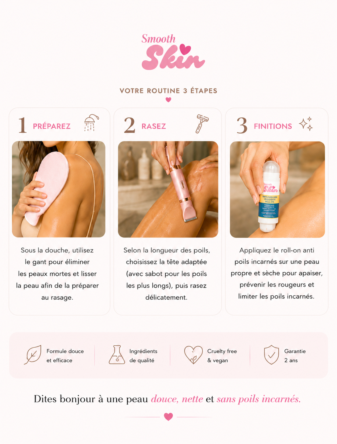 Rasoir 2 en  1 Smooth Skin